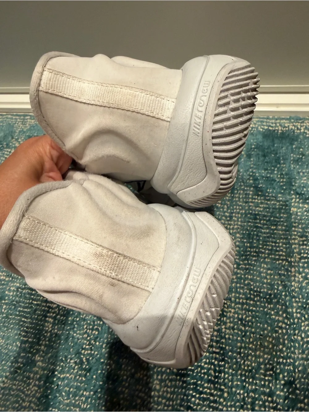 Nike White Kids' Sneakers with Black Accents